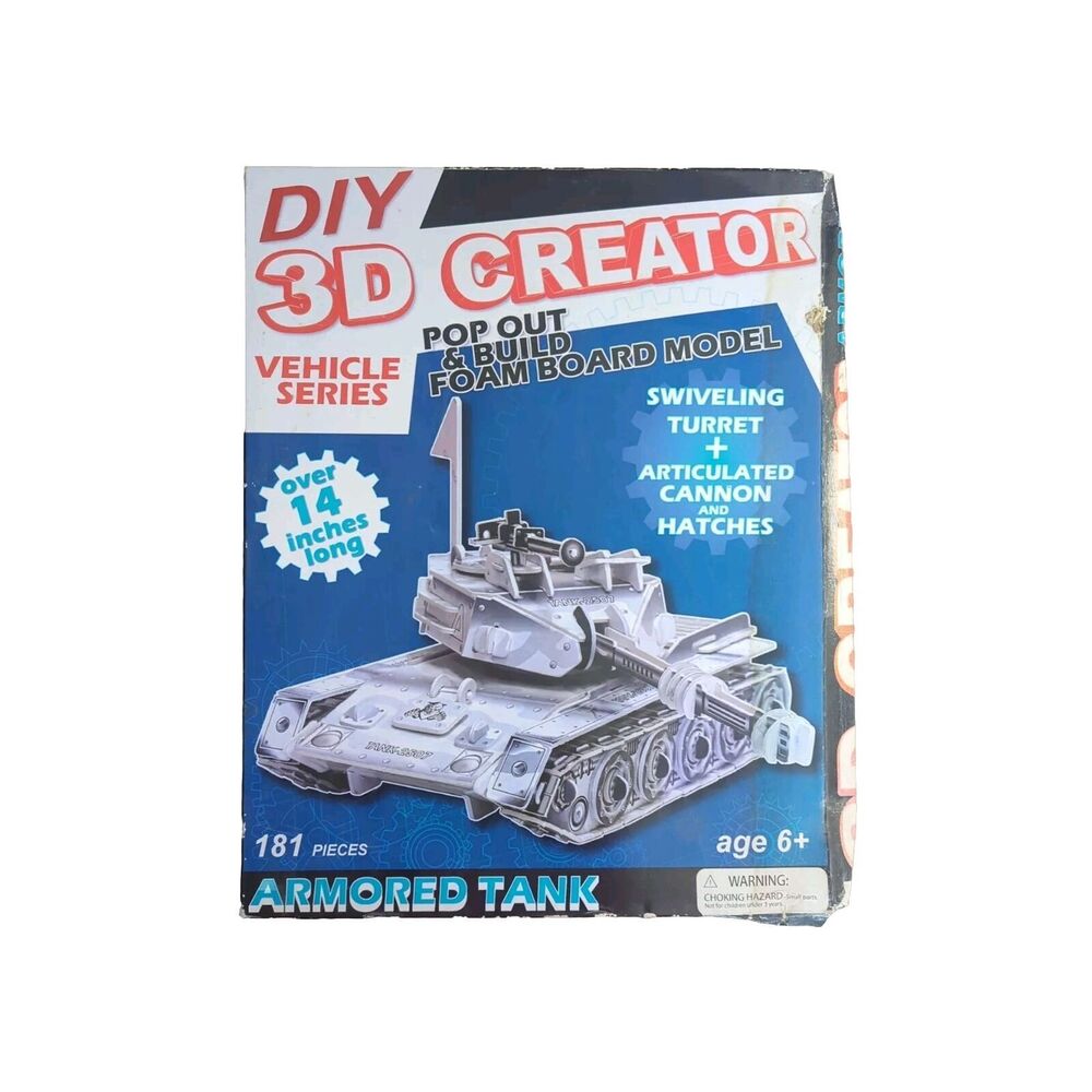 DIY 3D Creator Vehicle Series Armored Tank 181 Pieces Brand NEW
